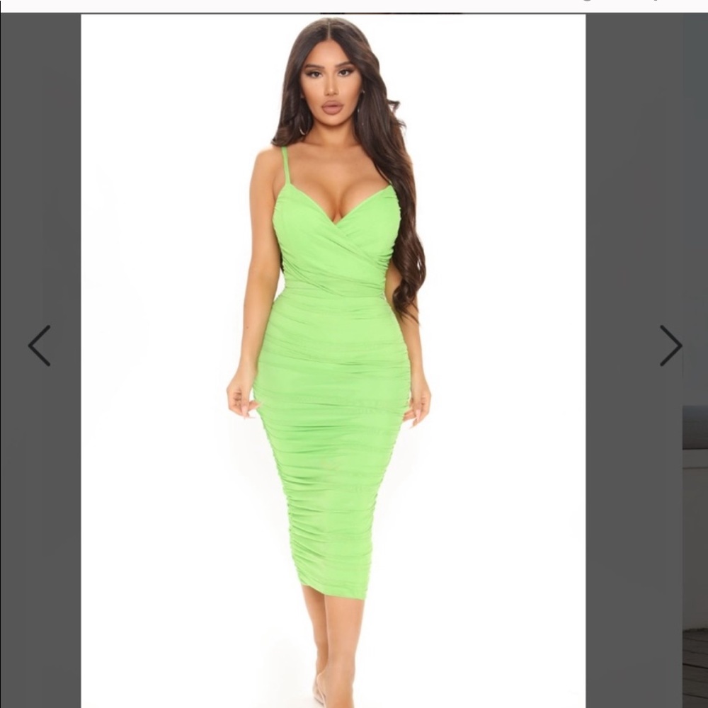 Fashion nova green dress